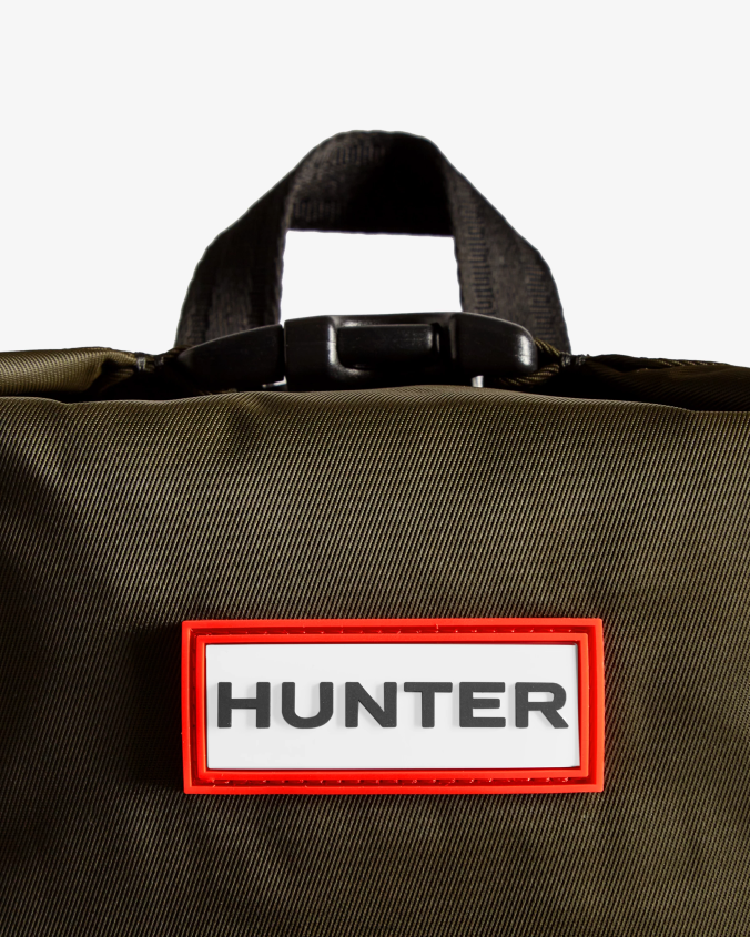 mochila mini pioneer de nailon con clip superior JV4X48424 Hunter hombres