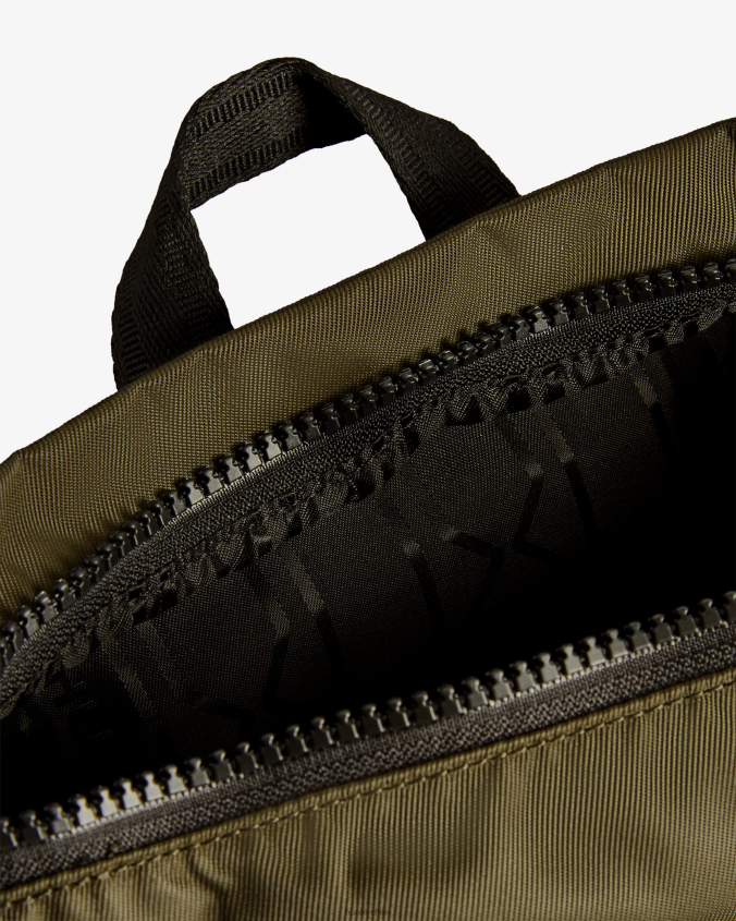 mochila mini pioneer de nailon con clip superior JV4X48424 Hunter hombres