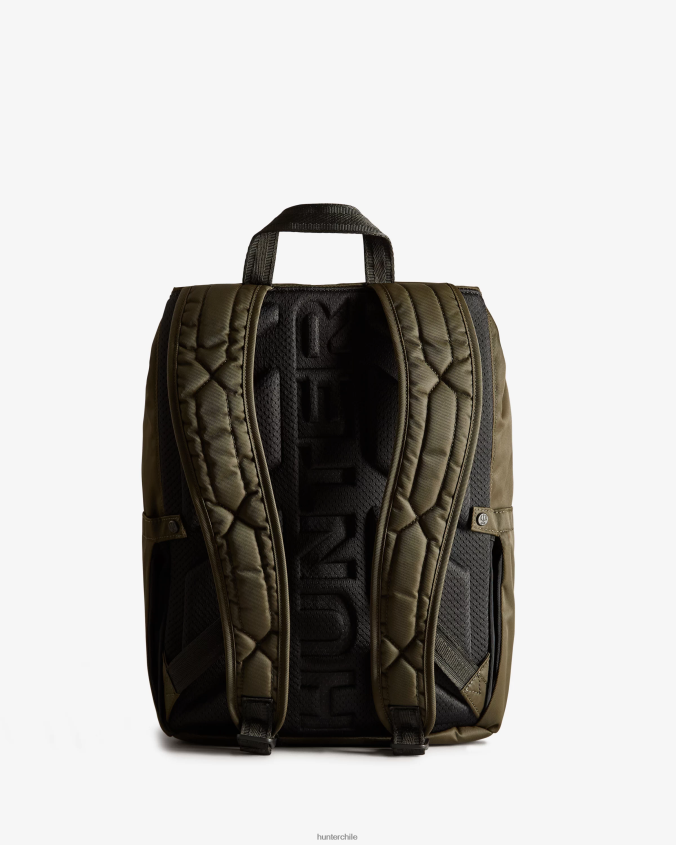 mochila pioneer de nailon con clip superior JV4X48419 Hunter hombres