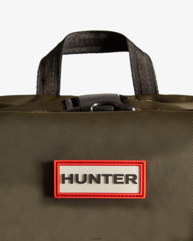 mochila pioneer de nailon con clip superior JV4X48419 Hunter hombres