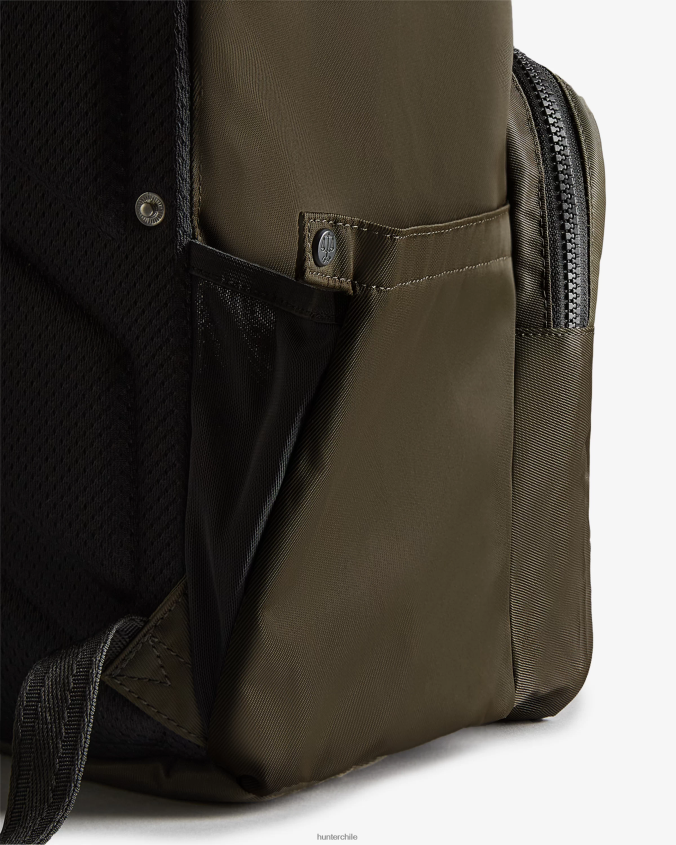 mochila pioneer de nailon con clip superior JV4X48419 Hunter hombres