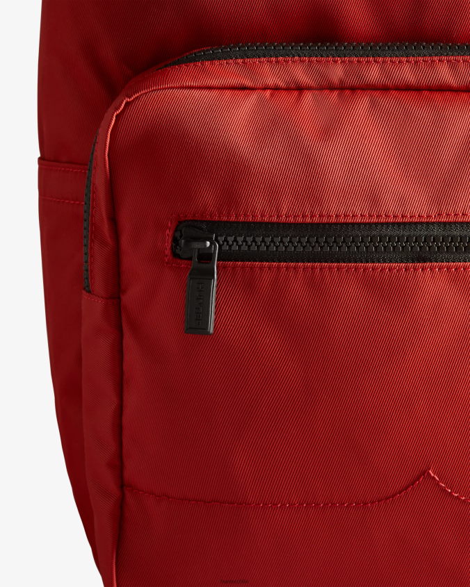 mochila pioneer de nailon con clip superior JV4X48420 Hunter hombres