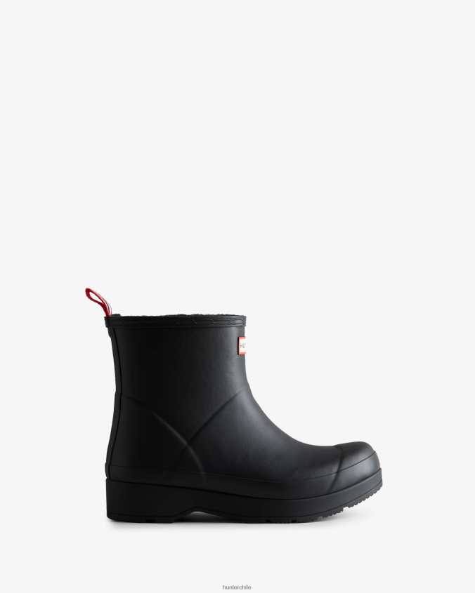 botas de lluvia cortas con aislamiento de piel de oveja vegana JV4X48513 Hunter hombres