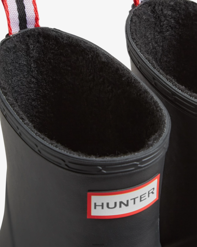 botas de lluvia cortas con aislamiento de piel de oveja vegana JV4X48513 Hunter hombres