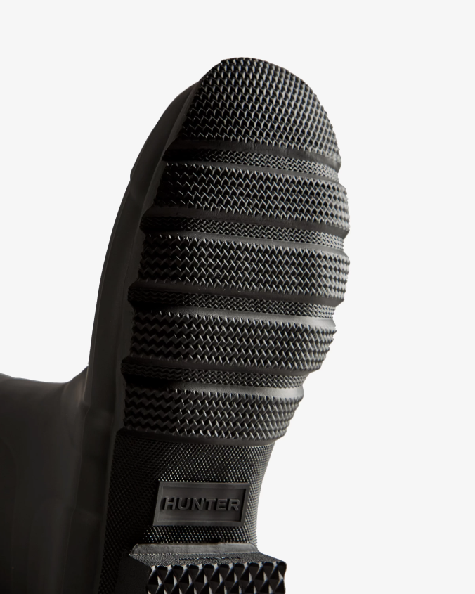 botas de lluvia cortas con logo tricolor en la parte posterior JV4X48549 Hunter hombres