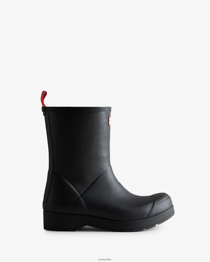 botas de lluvia de altura media con aislamiento de piel de oveja vegana JV4X48514 Hunter hombres