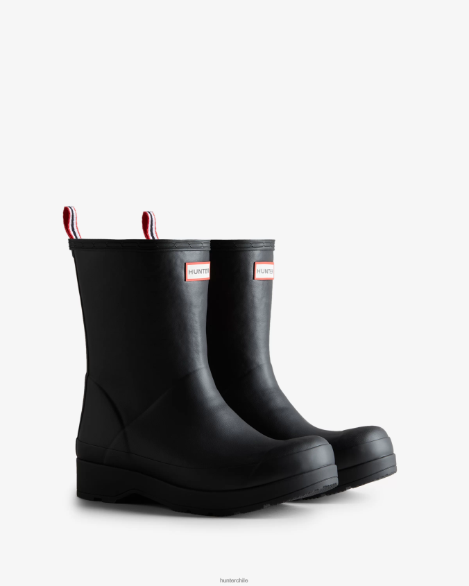 botas de lluvia de altura media con aislamiento de piel de oveja vegana JV4X48514 Hunter hombres