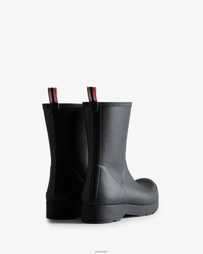 botas de lluvia de altura media con aislamiento de piel de oveja vegana JV4X48514 Hunter hombres