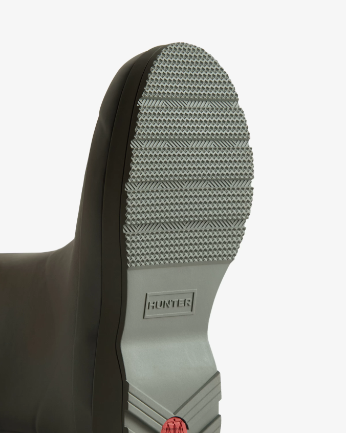 botas de lluvia de altura media con aislamiento de piel de oveja vegana JV4X48597 Hunter hombres