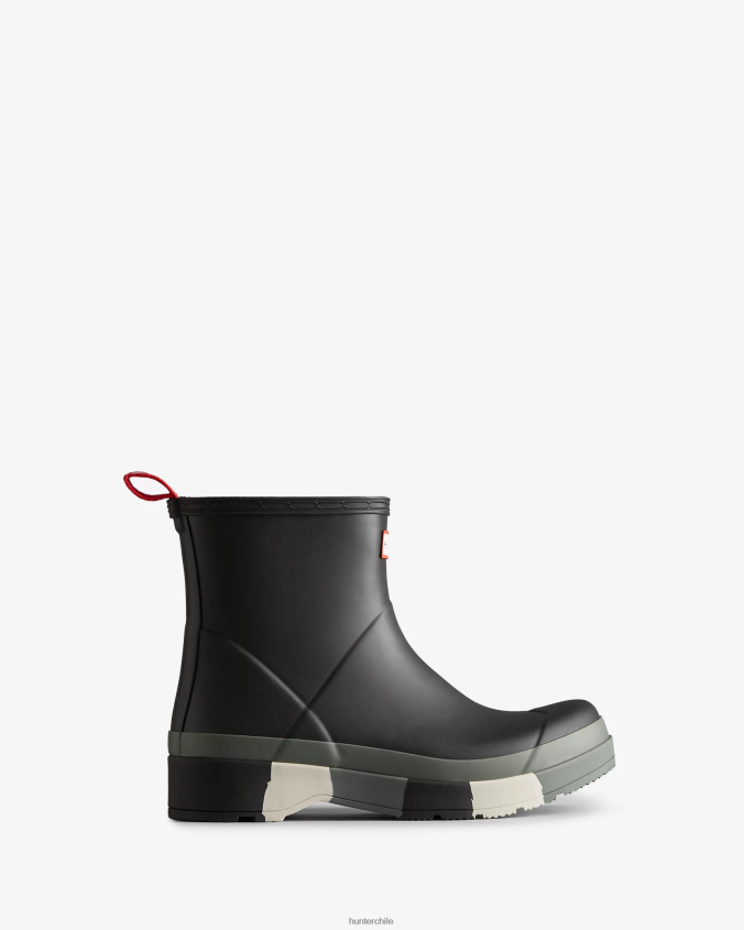 botas de lluvia play suela rayas cortas JV4X48558 Hunter hombres