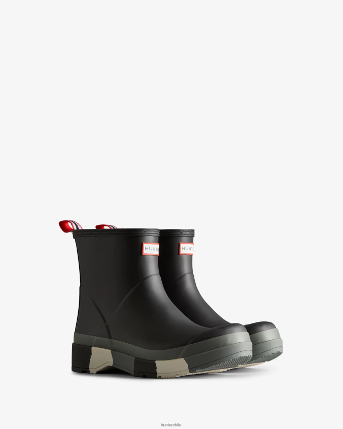 botas de lluvia play suela rayas cortas JV4X48558 Hunter hombres