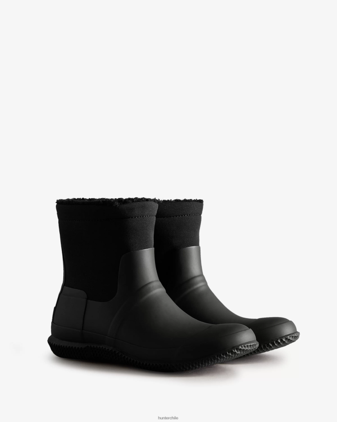 botas con aislamiento y parte superior enrollable de piel de oveja vegana JV4X48592 Hunter hombres