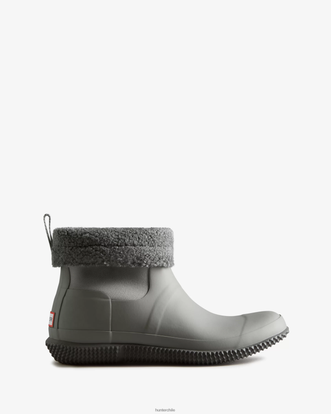 botas con aislamiento y parte superior enrollable de piel de oveja vegana JV4X48599 Hunter hombres