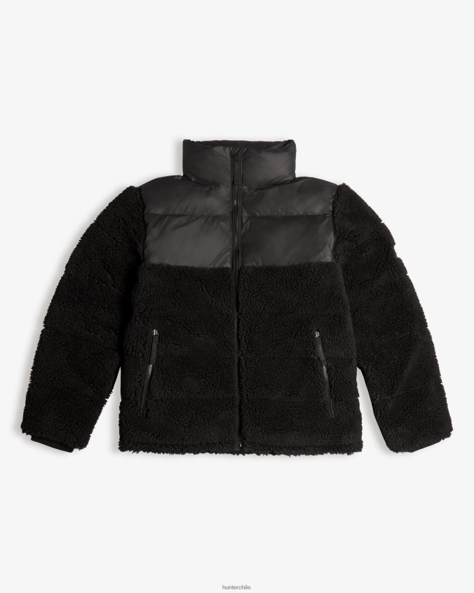 Chaqueta acolchada de media altura con aislamiento de borrego vegano de Wanderer JV4X48613 Hunter hombres