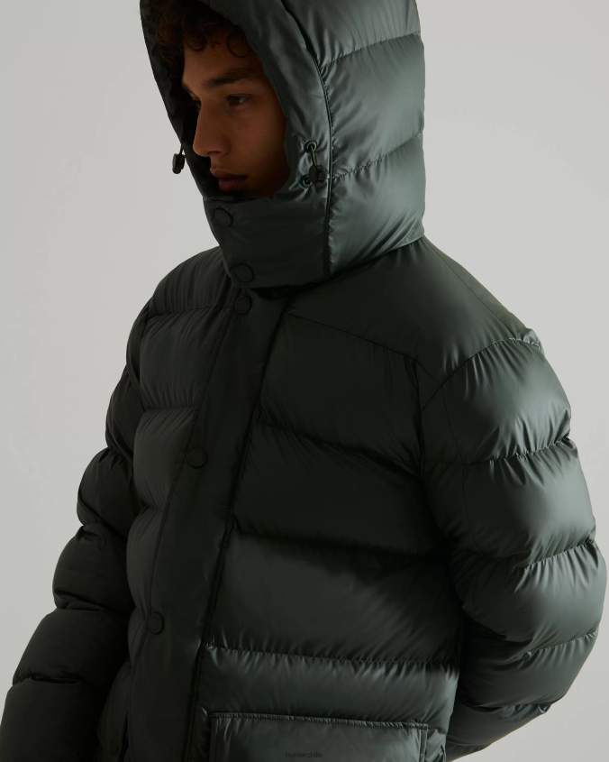 abrigo acolchado de goma con aislamiento JV4X48615 Hunter hombres
