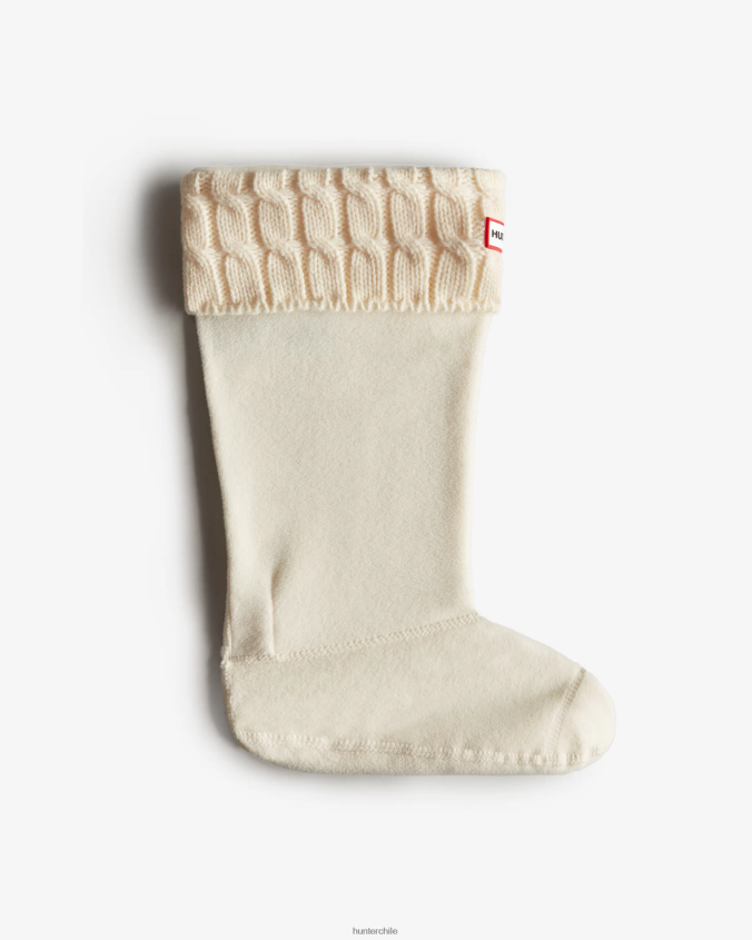 Calcetines altos para botas con puños de punto trenzado de 6 puntos JV4X48475 Hunter mujer