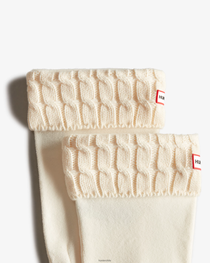 Calcetines altos para botas con puños de punto trenzado de 6 puntos JV4X48475 Hunter mujer