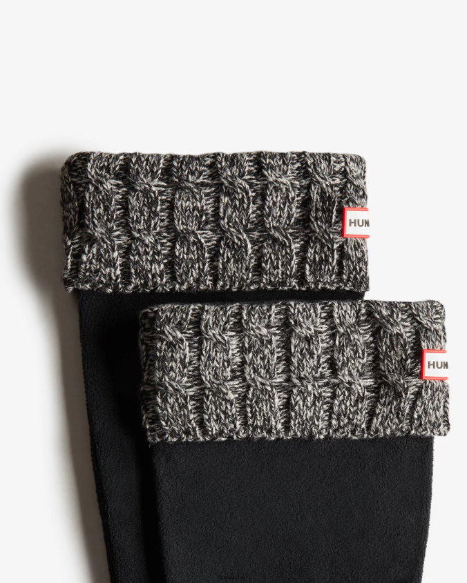 Calcetines altos para botas con puños de punto trenzado de 6 puntos JV4X48500 Hunter mujer