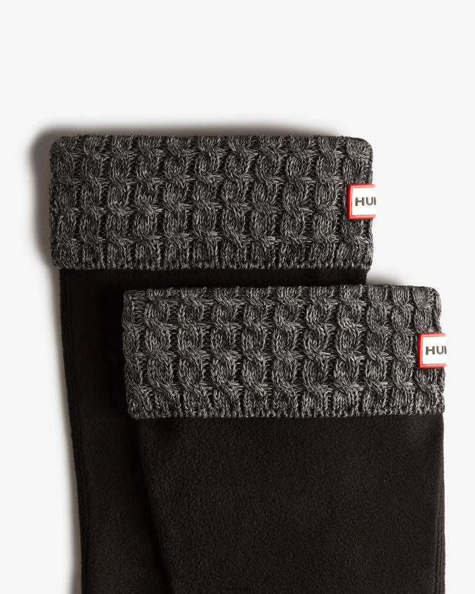 Calcetines para botas altas y anchas con puños de punto reciclados de 6 puntadas JV4X48410 Hunter mujer