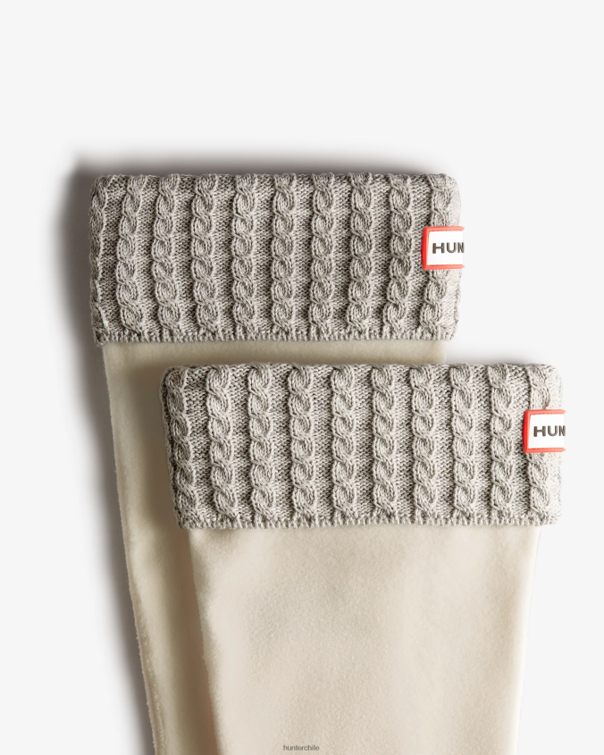 calcetines altos reciclados con puños de punto de ochos JV4X48409 Hunter mujer