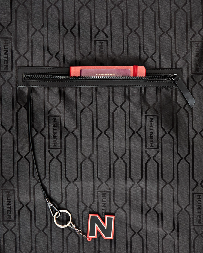 mochila mini con clip superior - cuero engomado JV4X48429 Hunter mujer