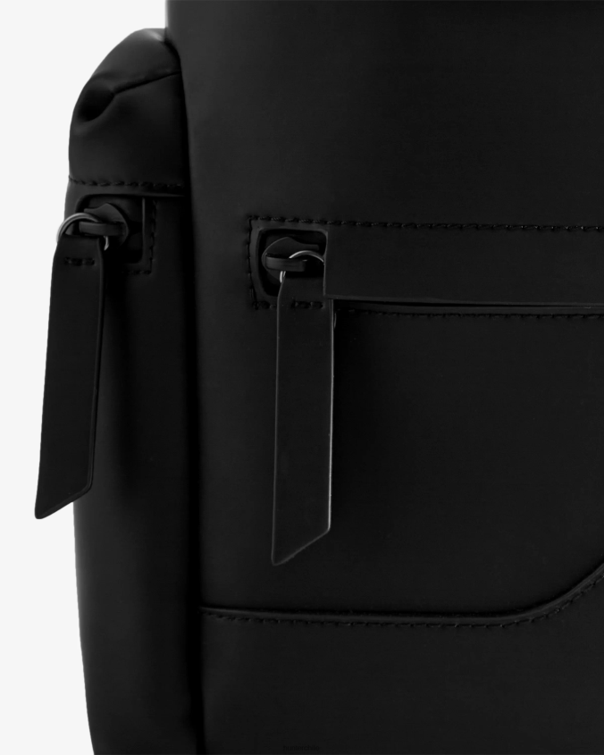 mochila mini con clip superior - cuero engomado JV4X48429 Hunter mujer