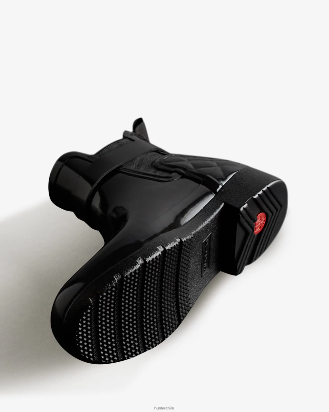 botines chelsea acolchados y brillantes de corte slim y refinados JV4X48309 Hunter mujer