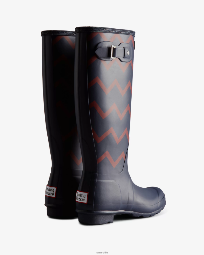 blazers de remo botas de lluvia altas en zig zag JV4X48318 Hunter mujer