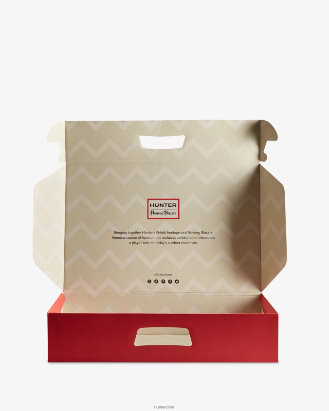 blazers de remo botas de lluvia altas en zig zag JV4X48318 Hunter mujer