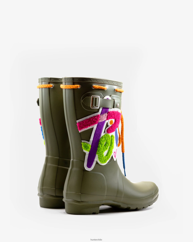 bota de lluvia corta original hunter x sam lao JV4X48123mujer