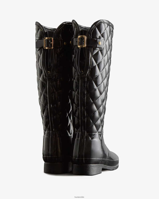 botas de lluvia altas acolchadas ajustables y de corte entallado y refinadas JV4X4892 Hunter mujer