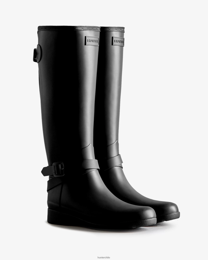 botas de lluvia altas ajustables y refinadas y de corte entallado JV4X4894 Hunter mujer