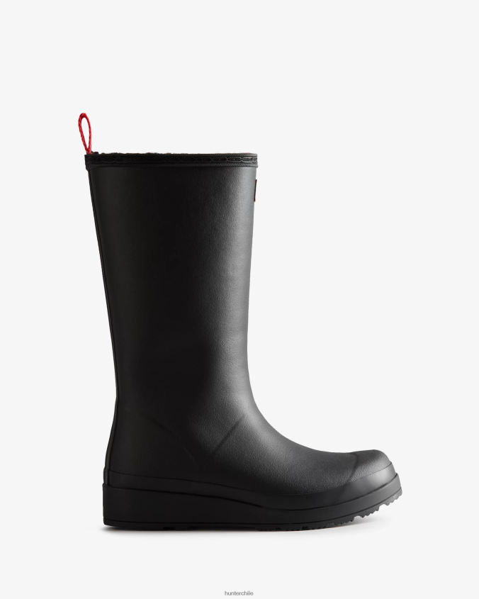botas de lluvia altas con aislamiento de piel de oveja vegana JV4X48152 Hunter mujer