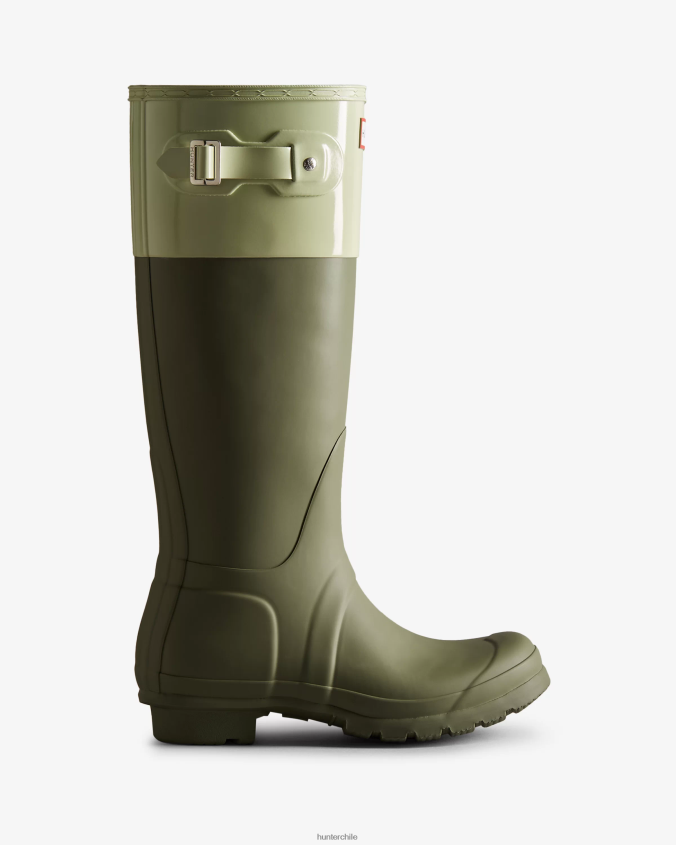 botas de lluvia altas con bloques de color JV4X48169 Hunter mujer
