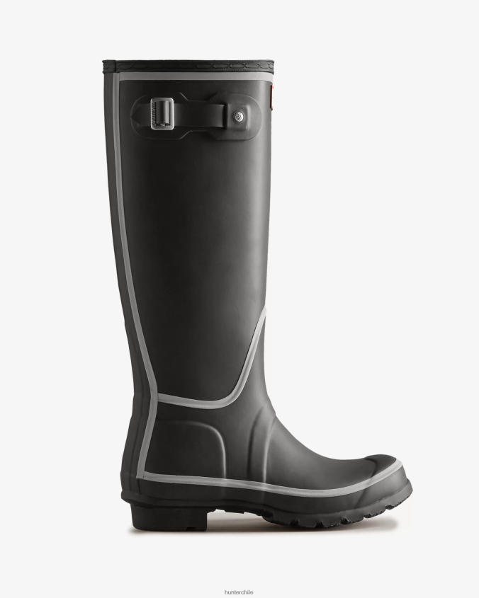 botas de lluvia altas con contorno reflectante JV4X48203 Hunter mujer