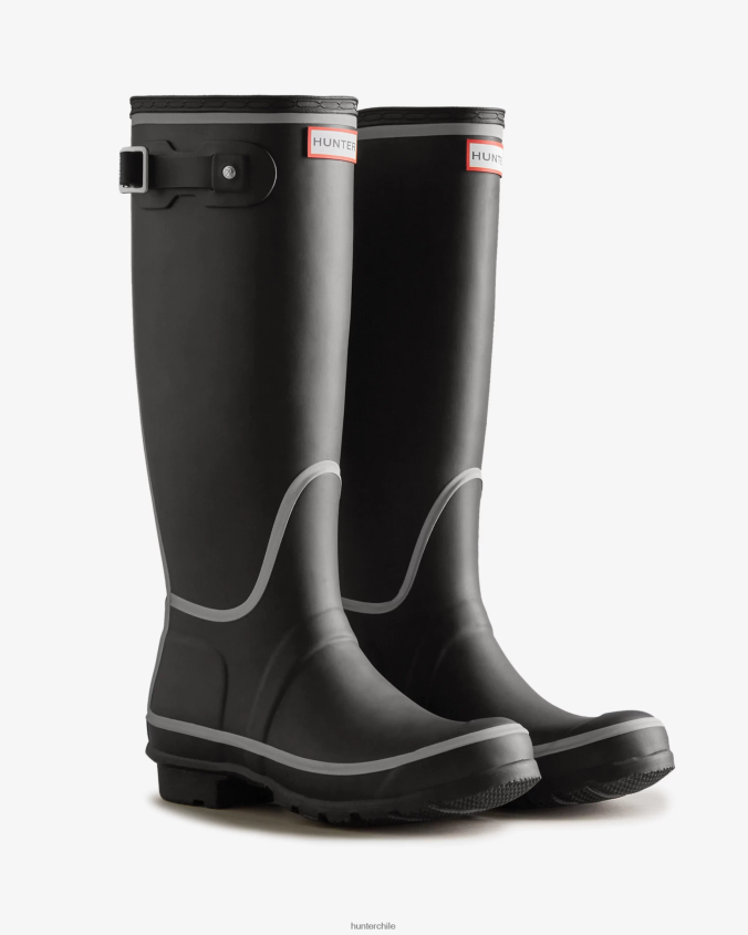 botas de lluvia altas con contorno reflectante JV4X48203 Hunter mujer