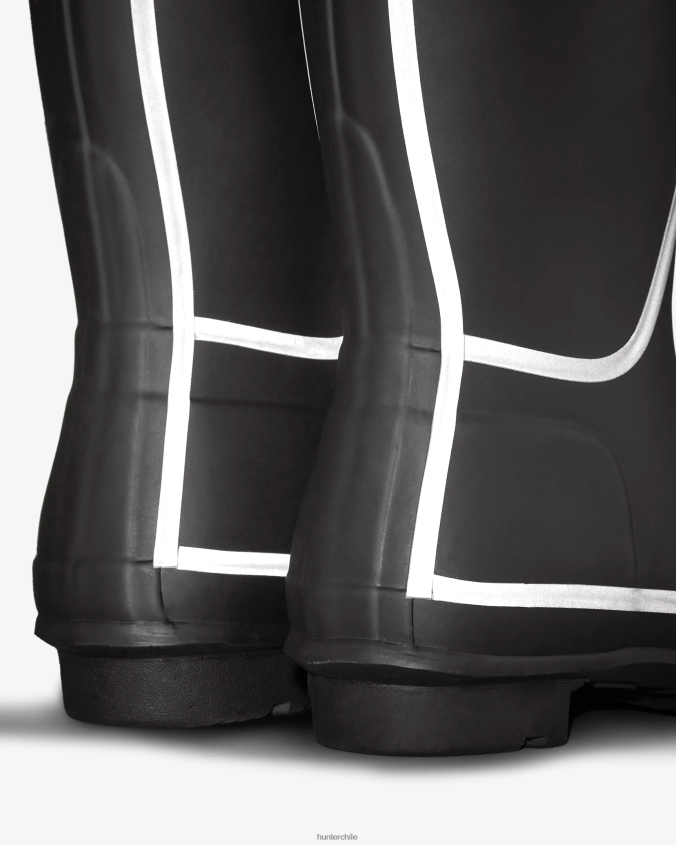 botas de lluvia altas con contorno reflectante JV4X48203 Hunter mujer
