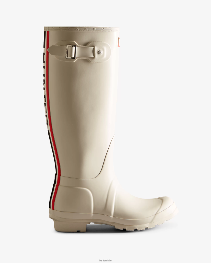 botas de lluvia altas con logo tricolor en la parte posterior JV4X4814 Hunter mujer