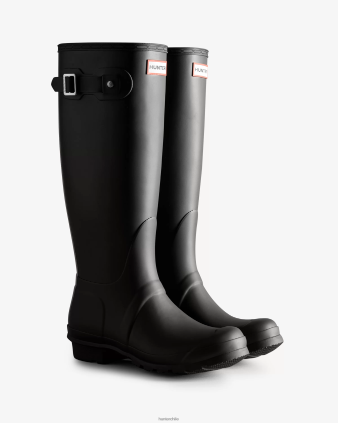 botas de lluvia altas con logo tricolor en la parte posterior JV4X488 Hunter mujer