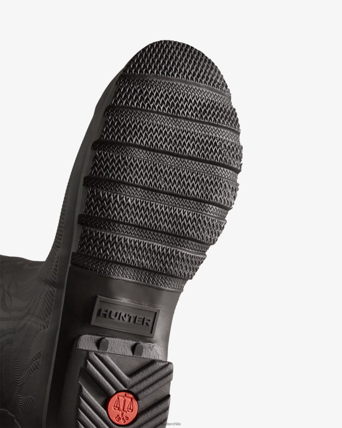 botas de lluvia altas con textura de erosión JV4X48198 Hunter mujer