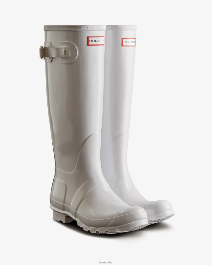 botas de lluvia altas y brillantes originales JV4X48223 Hunter mujer