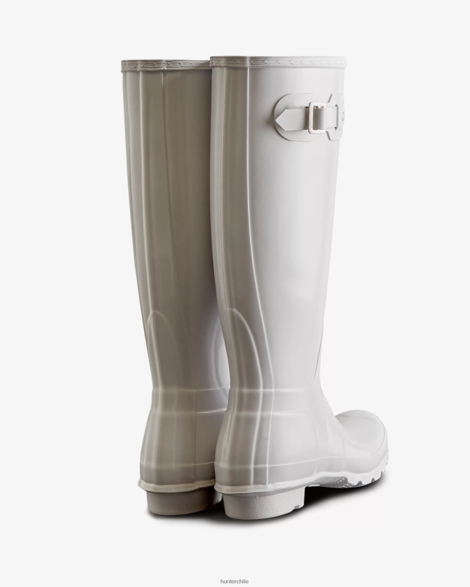 botas de lluvia altas y brillantes originales JV4X48223 Hunter mujer