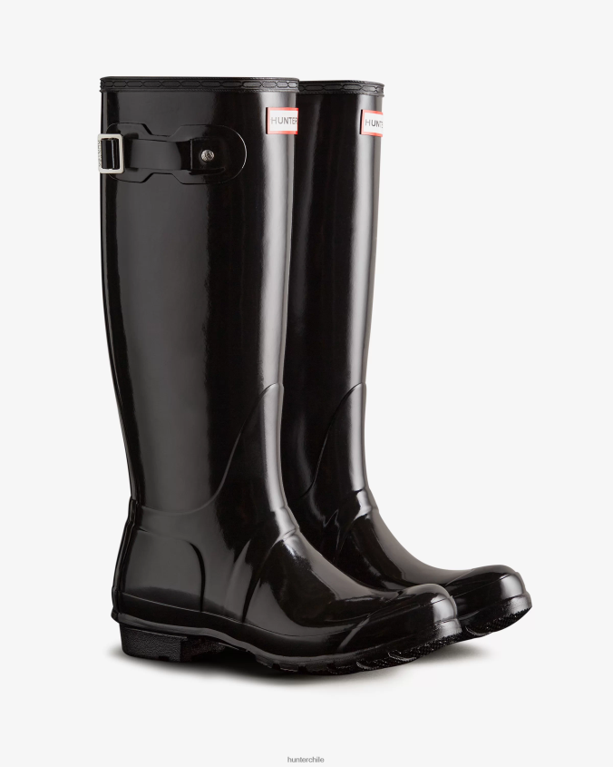 botas de lluvia altas y brillantes originales JV4X4855 Hunter mujer