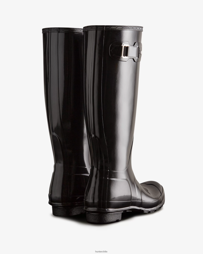 botas de lluvia altas y brillantes originales JV4X4855 Hunter mujer