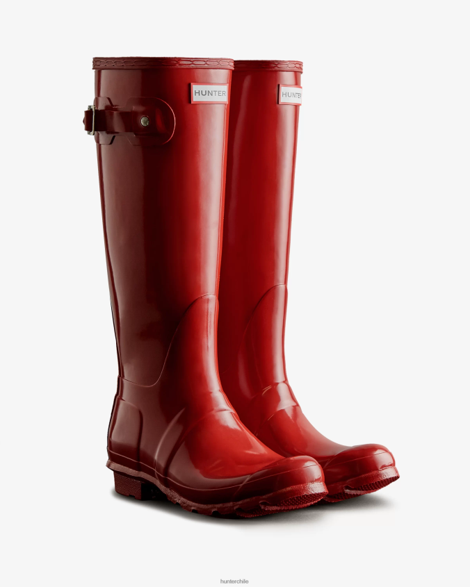 botas de lluvia altas y brillantes originales JV4X4856 Hunter mujer