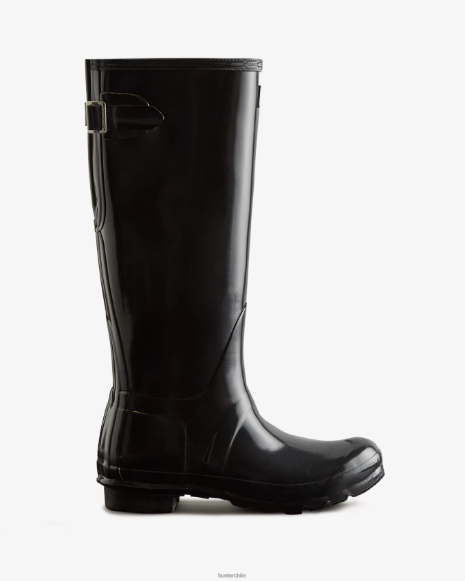botas de lluvia brillantes ajustables con espalda alta JV4X4862 Hunter mujer