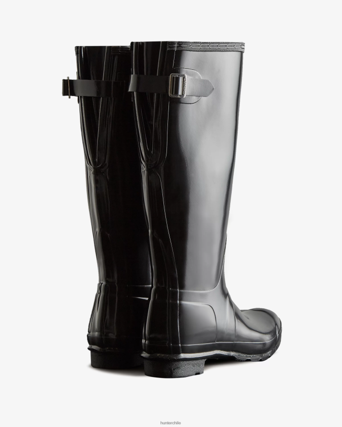 botas de lluvia brillantes ajustables con espalda alta JV4X4862 Hunter mujer
