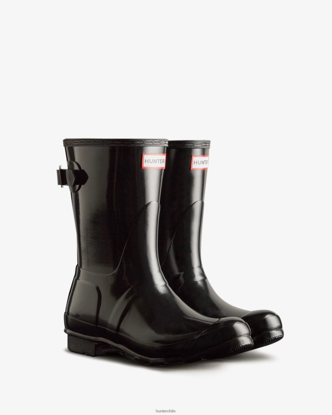 botas de lluvia brillantes ajustables con espalda corta JV4X4822 Hunter mujer
