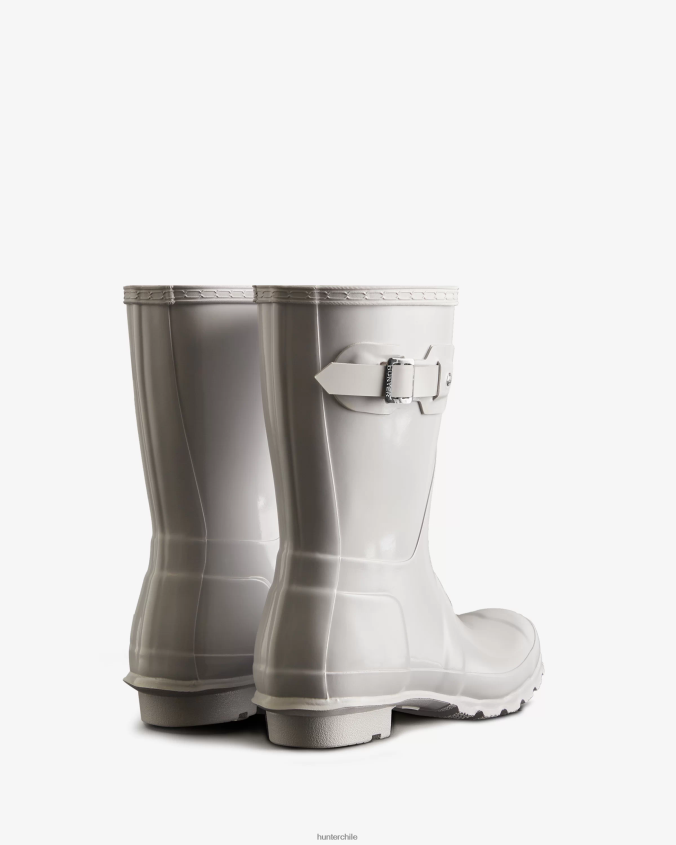 botas de lluvia cortas brillantes originales JV4X48210 Hunter mujer