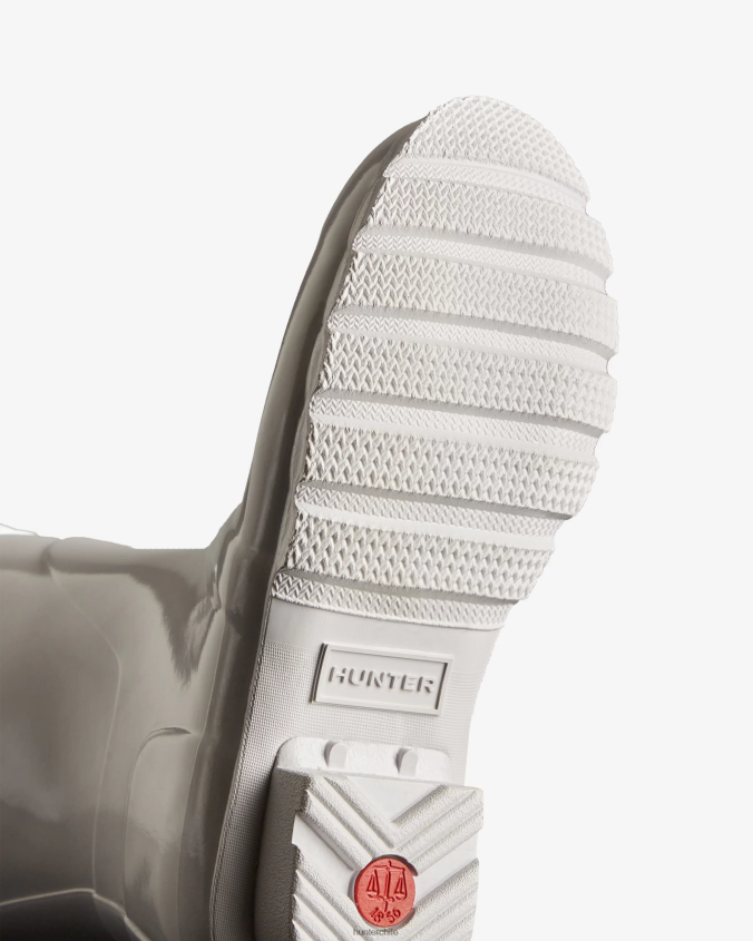 botas de lluvia cortas brillantes originales JV4X48210 Hunter mujer